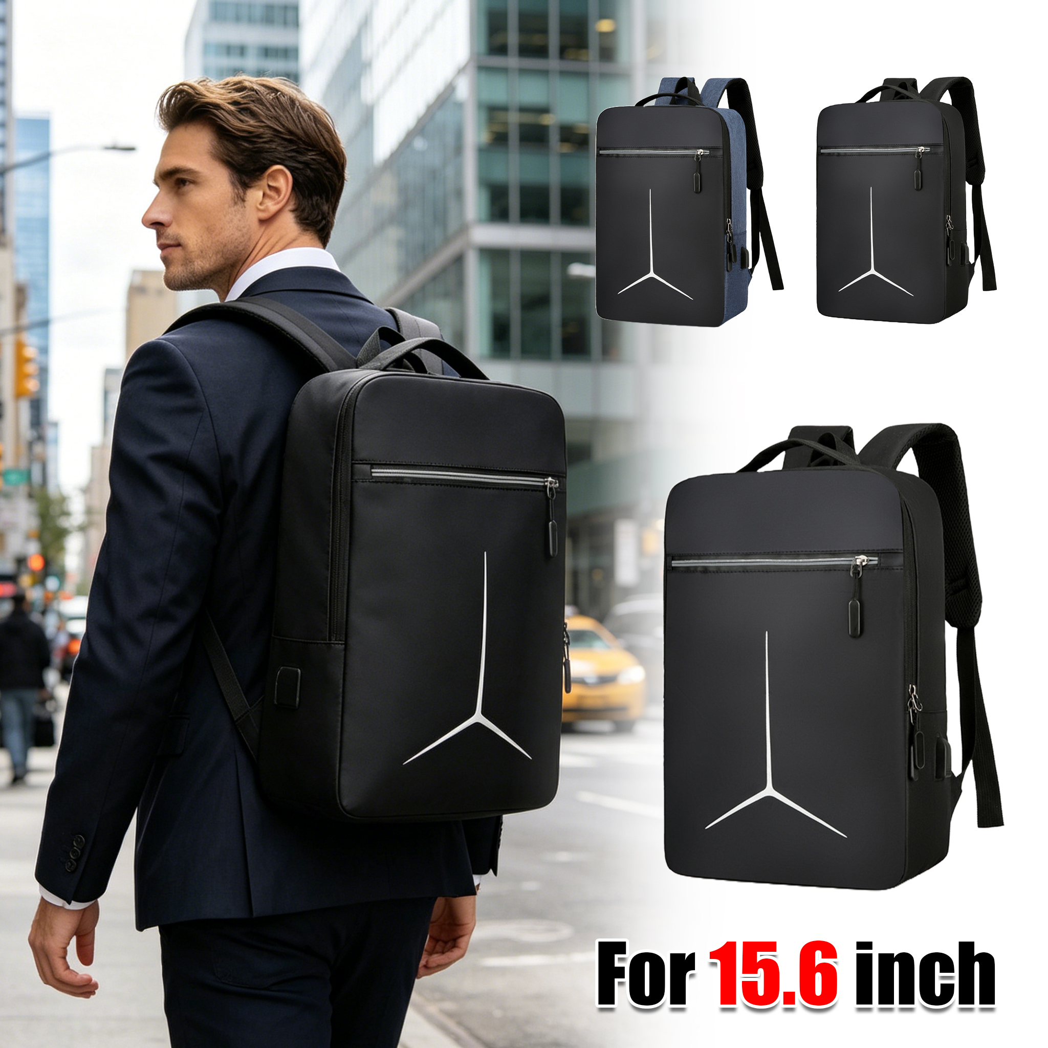 Motorcycle Gear Backpack - Anti Theft USB Waterproof Hard Shell