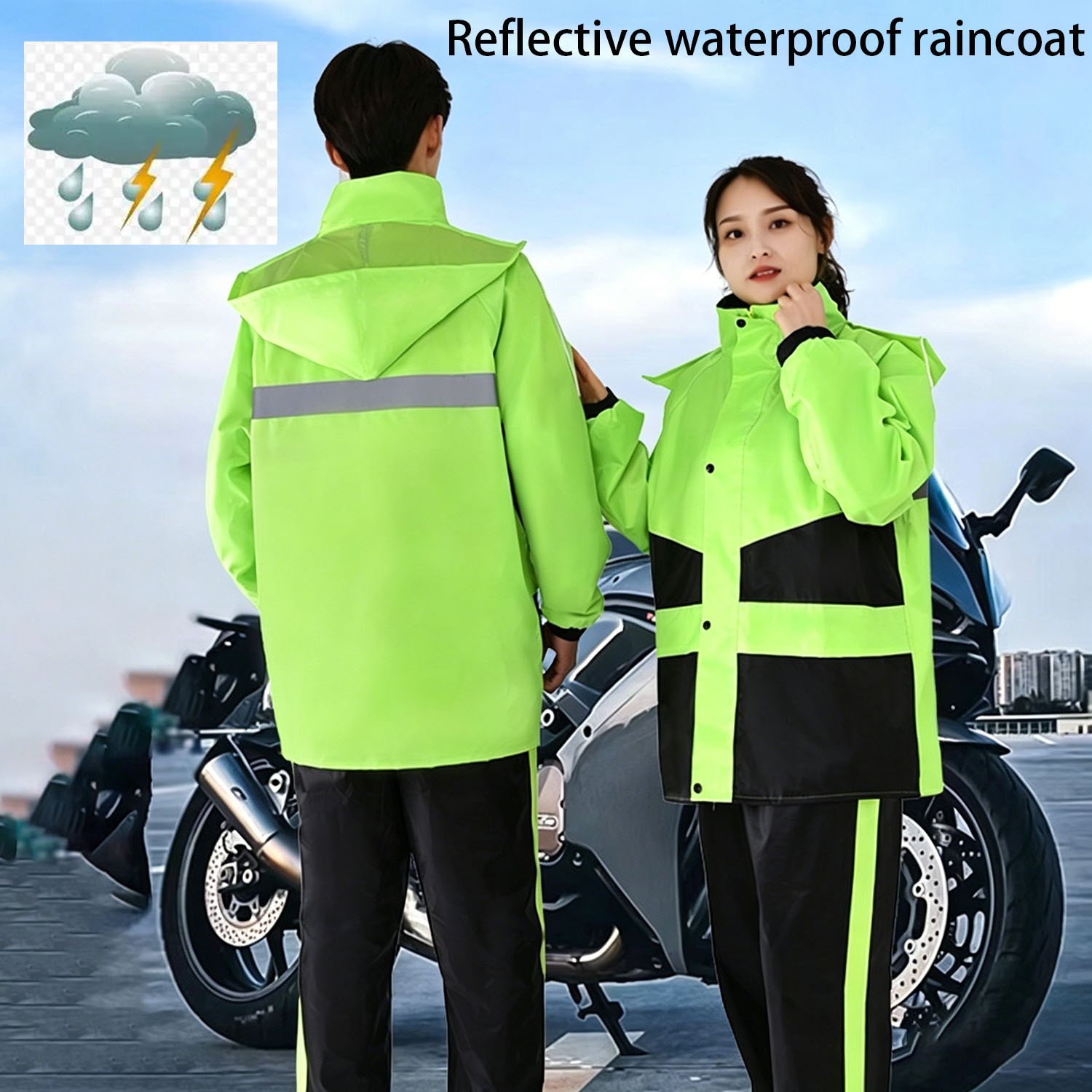 Motorcycle Gear For Men - Motorcycle Raincoat Suits Men Women Waterproof
