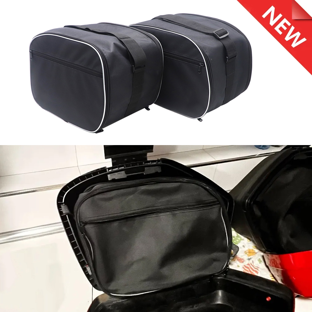 Motorcycle Gear Backpack - Motorcycle Accessories Saddlebag Pannier Liner Black