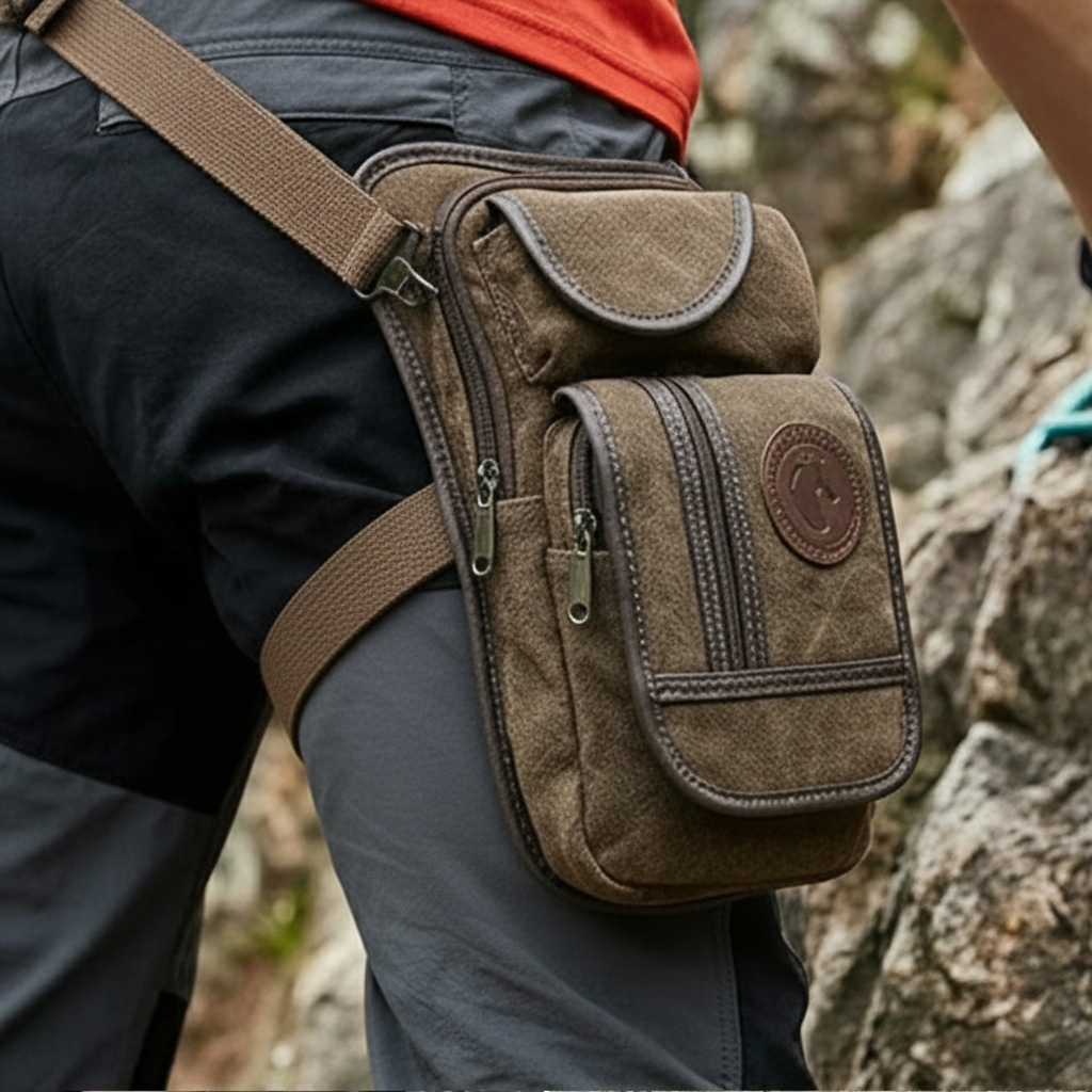 Motorcycle Gear Backpack - Motorcycle Drop Leg Bag Men Canvas