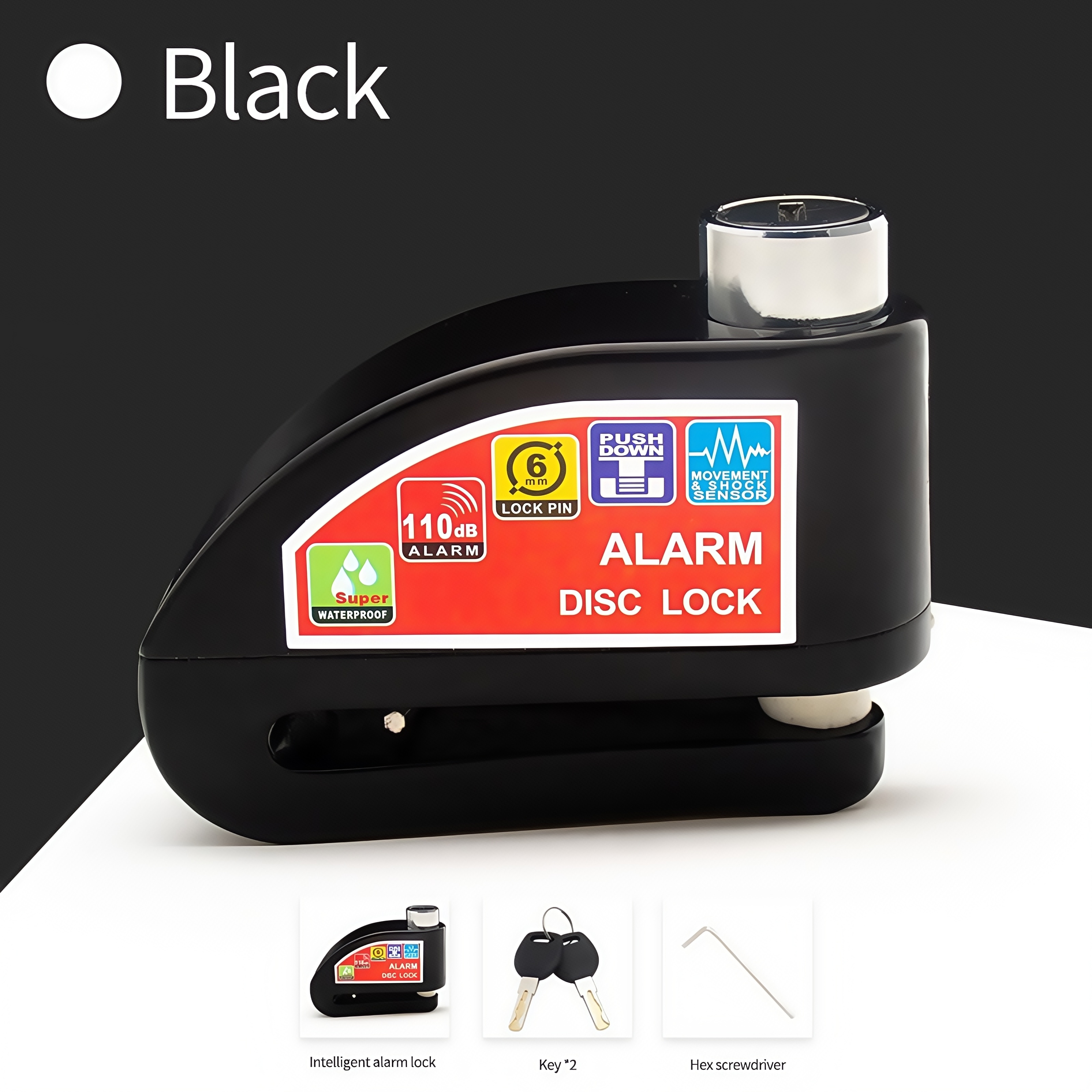 Waterproof Disc Brake Alarm Lo - đánh giá và giá Disc Lock Brake