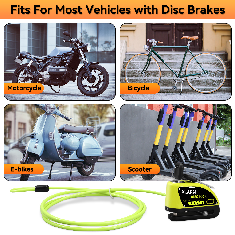 New Bike Motorcycle Alarm Disc - đánh giá và giá Disc Lock Brake