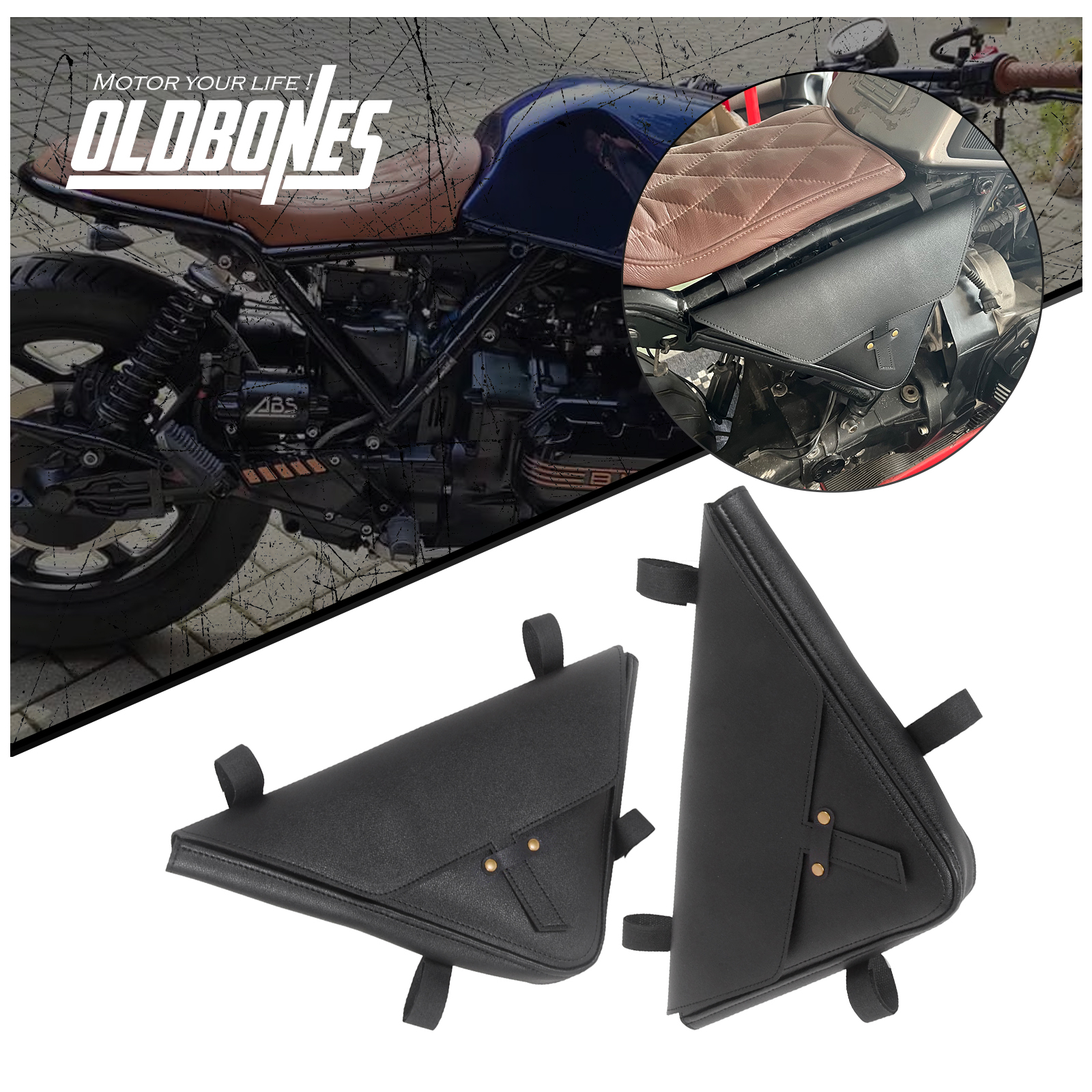 2PCS Motorcycle Triangle Bevel - đánh giá và giá Motorcycle Gear Backpack