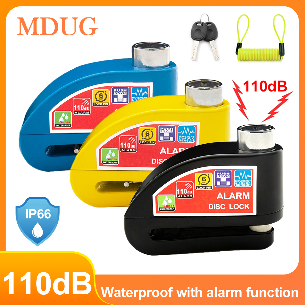 Motorcycle Bicycle Alarm Lock  - đánh giá và giá Disc Lock Brake