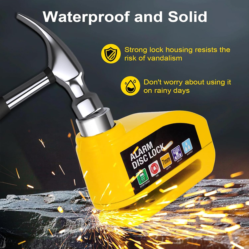 Motorcycle Bicycle Alarm Lock  - đánh giá và giá Disc Lock Brake