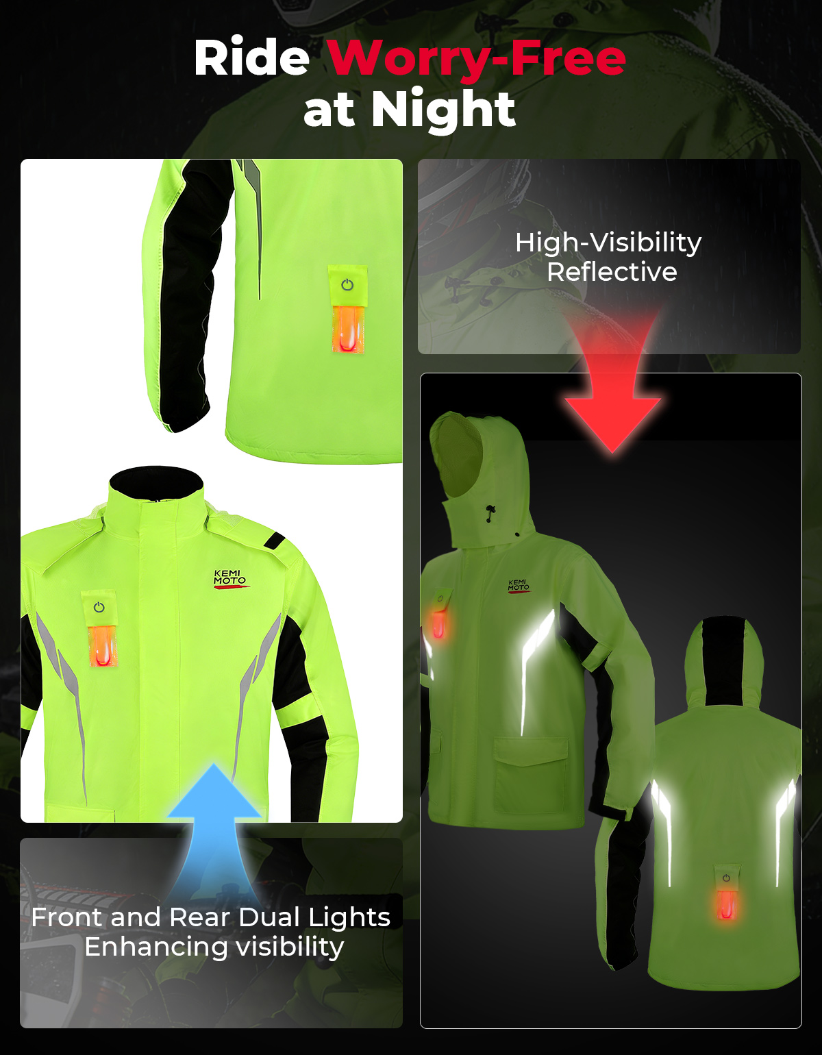 KEMIMOTO Unisex Waterproof Rai - đánh giá và giá Motorcycle Gear For Men