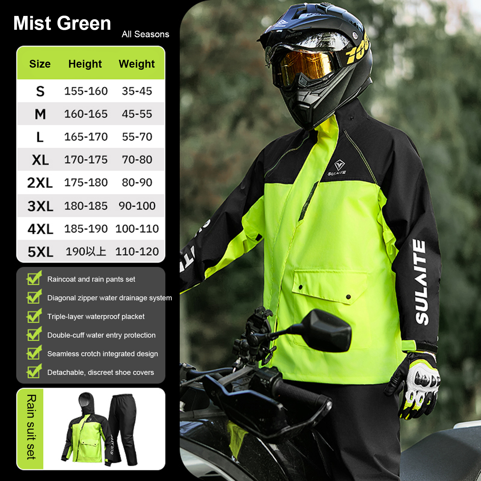Motorcycle Rain Suit for Men & - đánh giá và giá Motorcycle Gear For Men