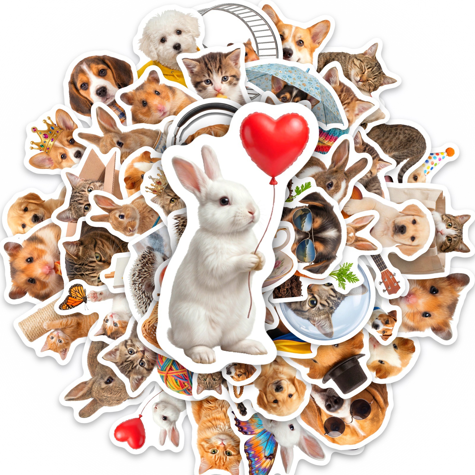 50PCS Kawaii Animal stickers D - đánh giá và giá Motorcycle Gear For Dogs