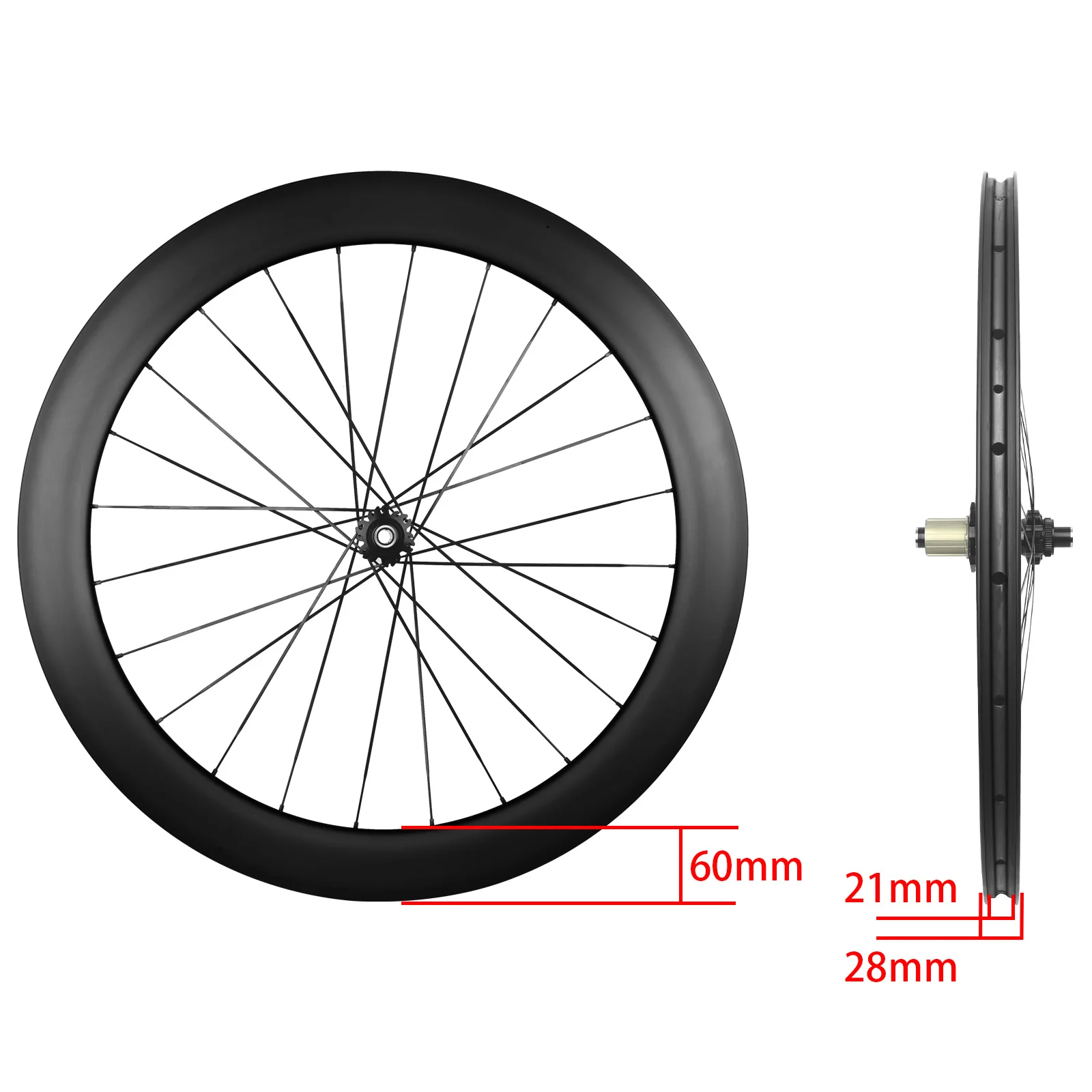 For RUJIXU 700c 60mm Carbon Wh - đánh giá và giá Disc Lock Brake