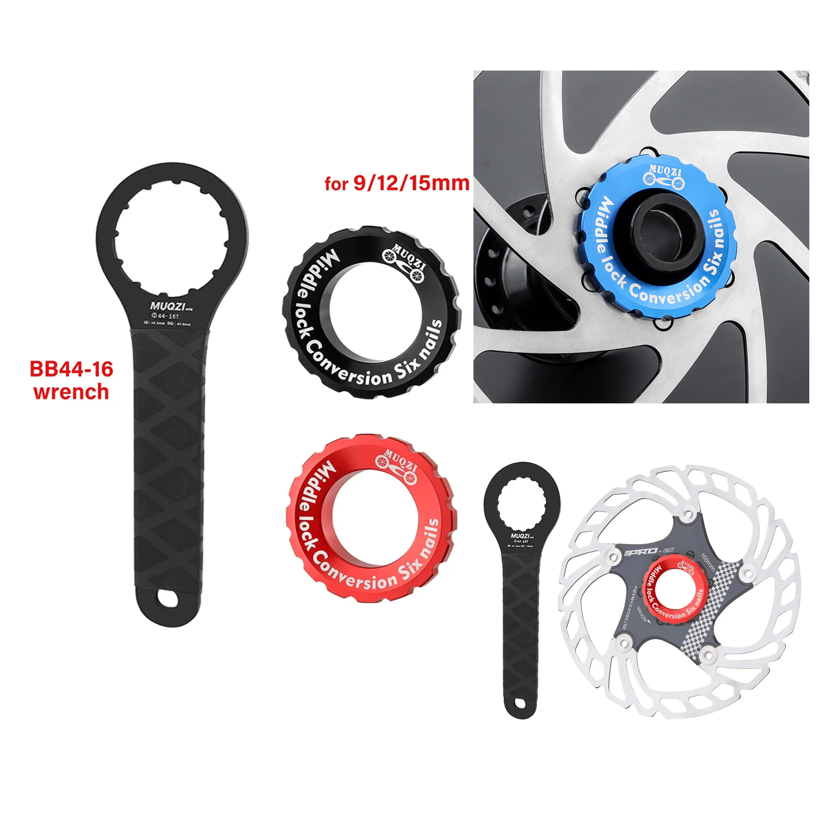 9/12/15mm Bicycle Centerlock L - đánh giá và giá Disc Lock Brake