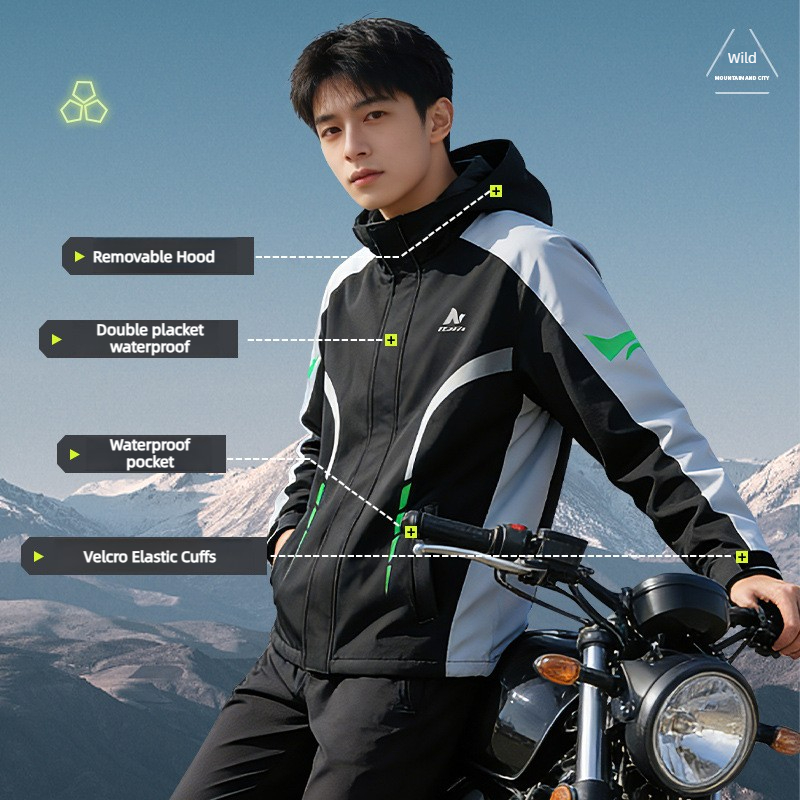 Motorcycle Rain Suit Men Water - đánh giá và giá Motorcycle Gear For Men